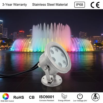 ไฟใต้น้ำเปลี่ยนสี RGB|สระน้ำ LED กันน้ำและไฟสระว่ายน้ำ